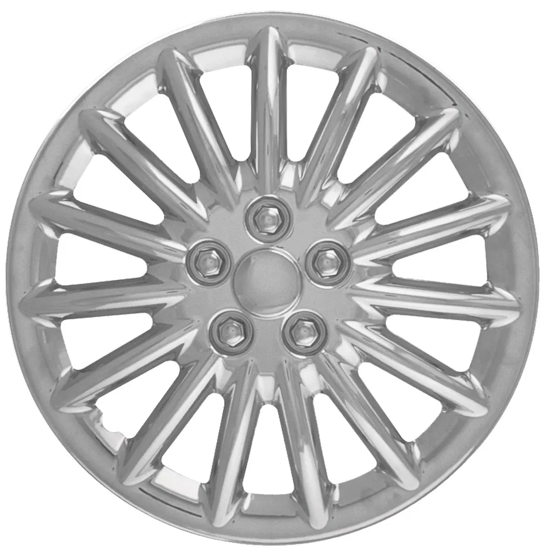 IWC18817C – COAST2COAST Wheel Cover, 17 Inch 15 Spoke Chrome Plated Plastic Set Of 4